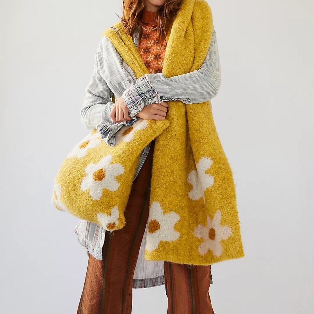 Free People Flower Scarf